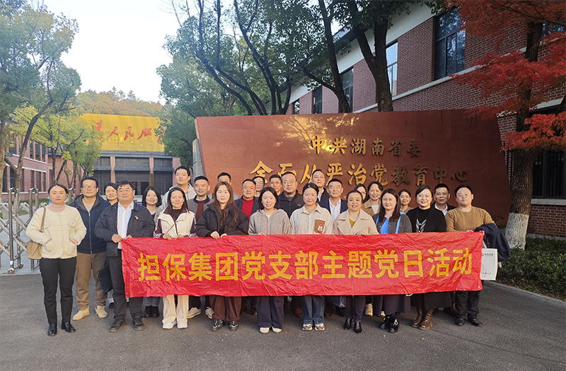 學(xué)思踐悟全會精神 實干擔(dān)當(dāng)共促發(fā)展——擔(dān)保集團黨支部及工行普惠金融事業(yè)部與機構(gòu)金融事業(yè)部聯(lián)合黨支部赴湖南省黨性教育館共同開展主題黨日活動